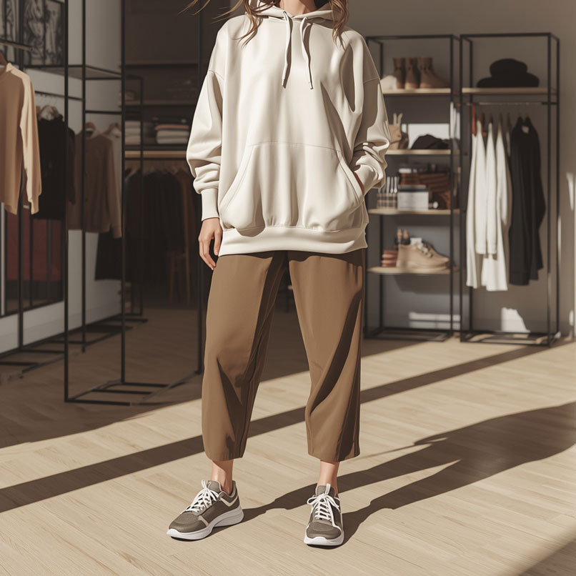 ست کردن کفش‌های اسپرت زوجی