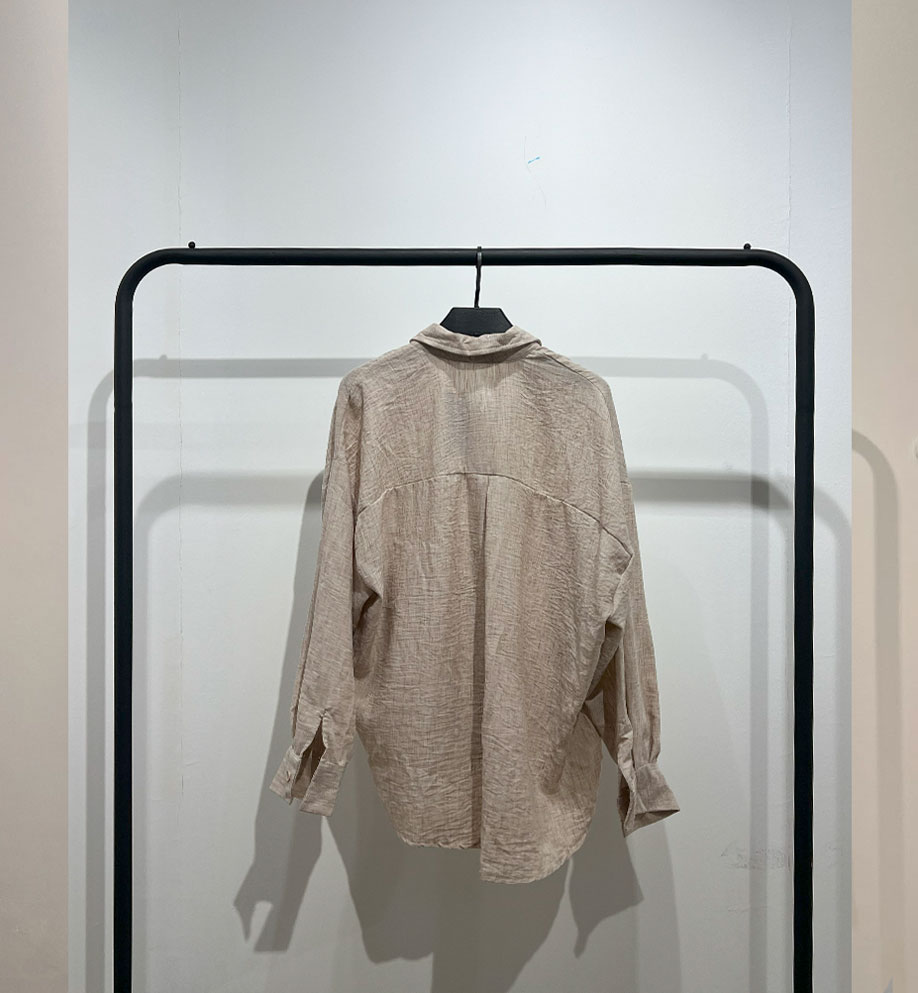 شومیز سنگشور آستین بلند بغل دوخت