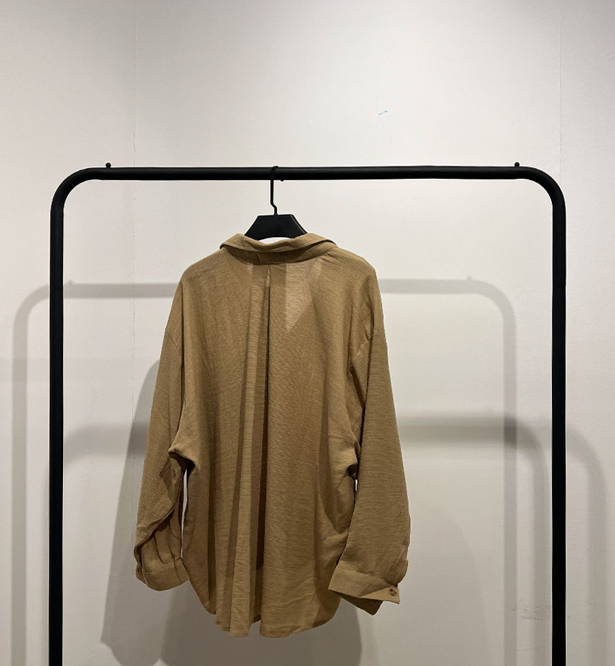 شومیز وال کنفی نازک آستین بلند