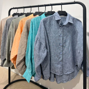 شومیز سنگشور آستین بلند بغل دوخت