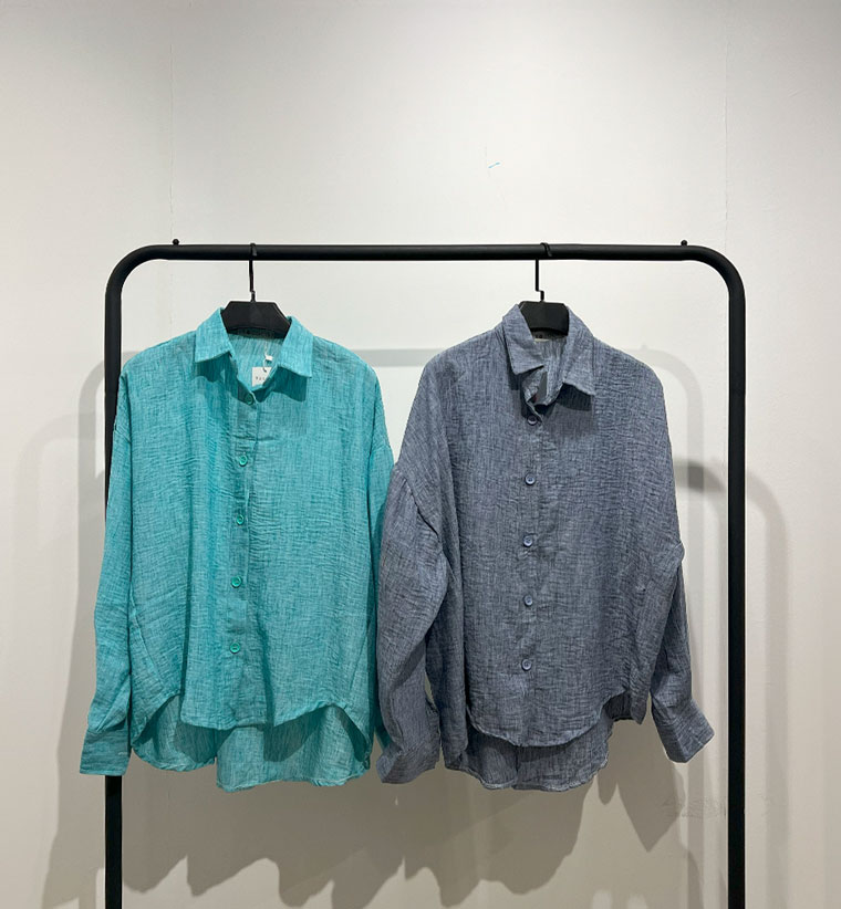 شومیز سنگشور آستین بلند بغل دوخت