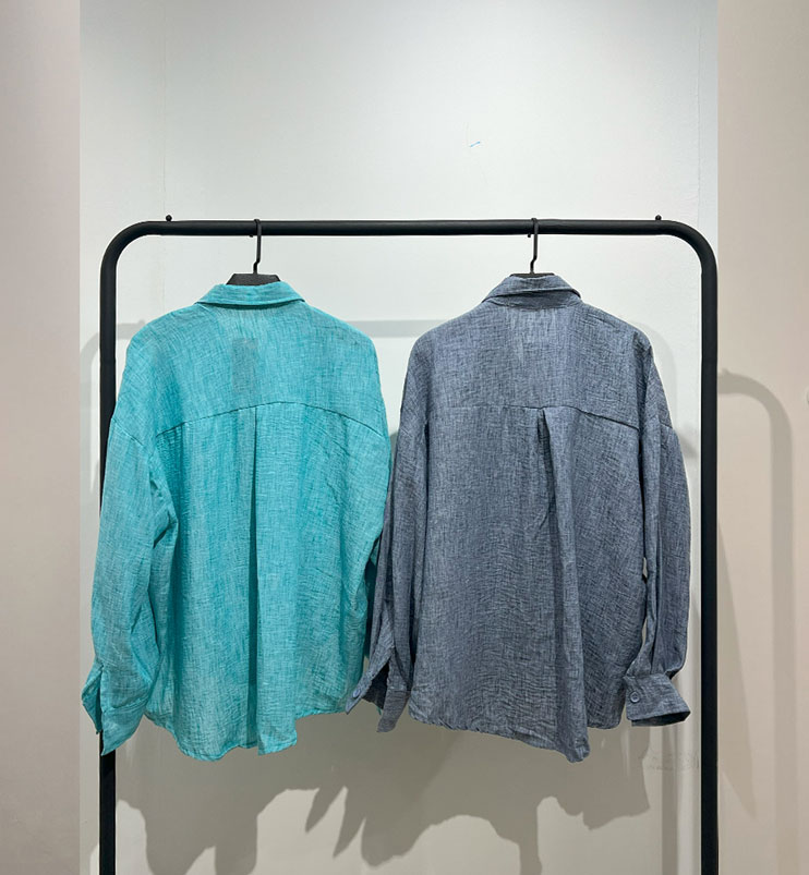 شومیز سنگشور آستین بلند بغل دوخت