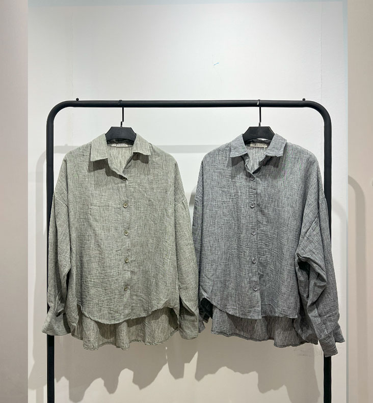 شومیز سنگشور آستین بلند بغل دوخت