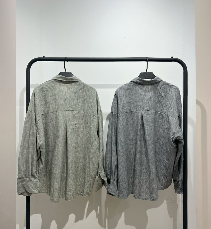 شومیز سنگشور آستین بلند بغل دوخت